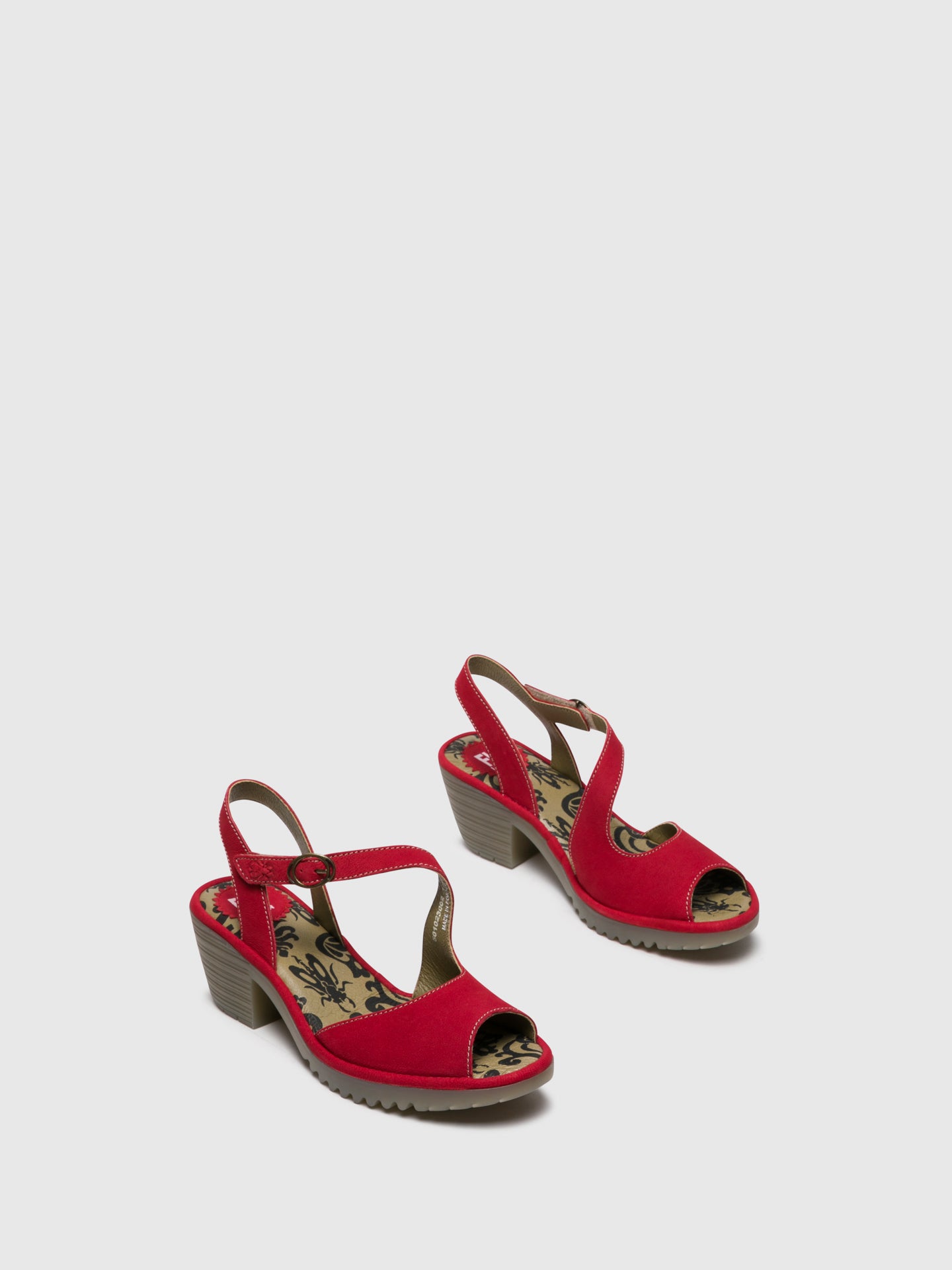 Fly London Sandálias com Velcro WYNO023FLY Red